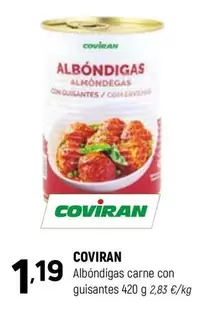 coviran - Albóndigas Carne Con Guisantes