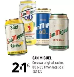 San Miguel - Cerveza Original, Radler,