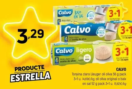 Calvo - Tonyina Clara Lleuger Oli Oliva Oliva Original O Baix