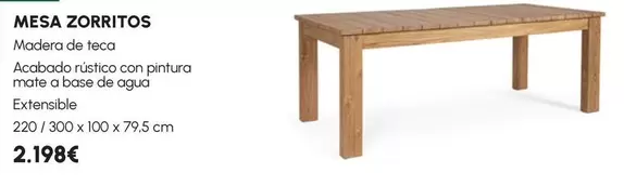 Mesa Zorritos