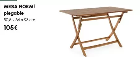 Mesa Noemí Plegable