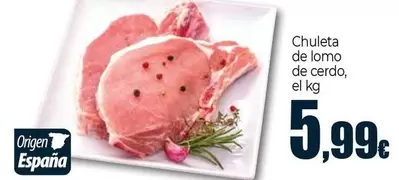 Chuleta De Lomo De Cerdo