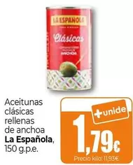 La Española - Aceitunas Clasicas Rellenas De Anchoa