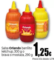 Orlando - Salsa Barrilito Ketchup O Brava O Mostaza