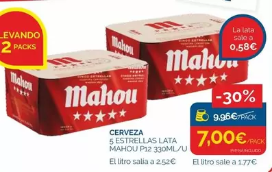 Mahou - Cerveza 5 Estrellas Lata