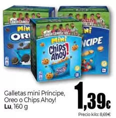 Lu - Galletas Mini Principe, Oreo O Chips Ahoy 