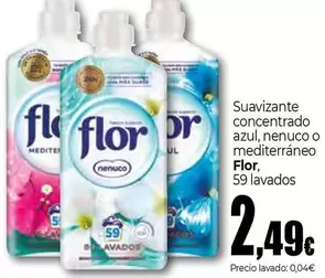 Flor - Suavizante Concentrado Azul, Nenuco O Mediterraneo