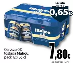 Mahou - Cerveza 0.0 Tostada