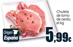 Chuleta De Lomo De Cerdo