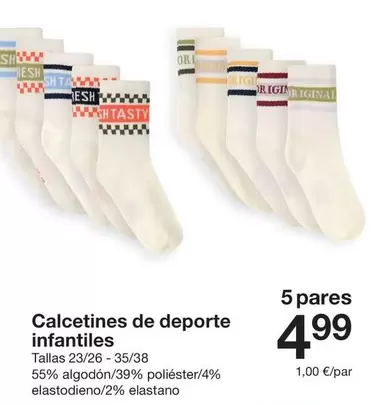 Calcetines De Deporte Infantiles