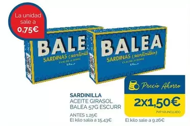 Balea - Sardinilla Aceite Girasol