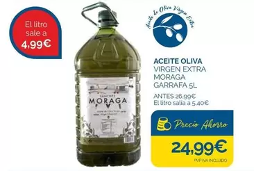 Moraga - Aceite Oliva Virgen Extra Garrafa