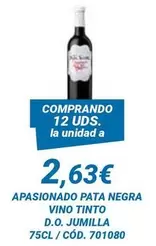 Jumilla - Apasionado Pata Negra Vino Tinto D.o.