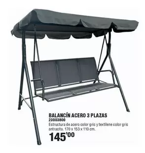 Balancín Acero 3 Plazas