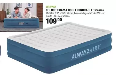 Bestway - Colchon Cama Doble Hinchable