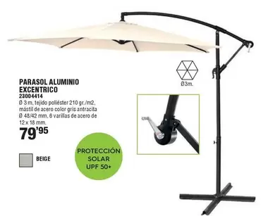 Parasol Aluminio Excentrico