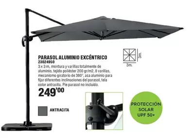 Parasol Aluminio Excéntrico