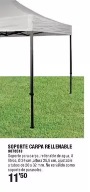 Soporte Carpa Rellenable