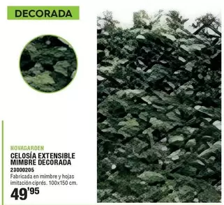Novagarden - Celosía Extensible Mimbre Decorada
