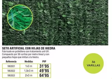 Seto Artificial Con Hojas De Hidra