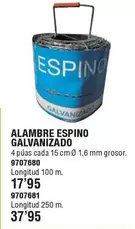 Alambre Espino Galvanizado