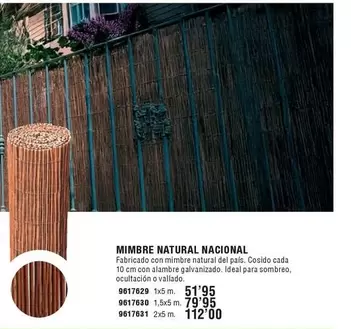 Mimbre Natural Nacional