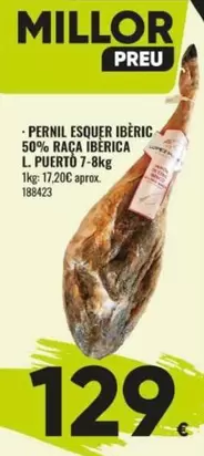 Pernil Esquer Iberic 50% Raça Iberica