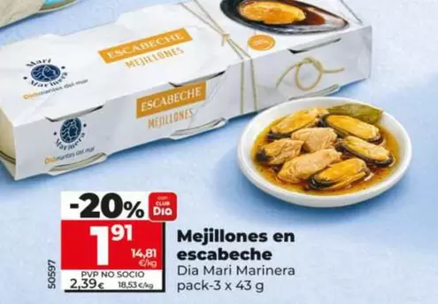 Dia Mari Marinera - Mejillones En Escabeche 