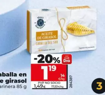 Dia Mari Marinera - Caballa En Aceite De Girasol 