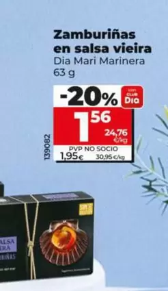 Dia Mari Marinera - Zamburinas En Salsa Vieira 