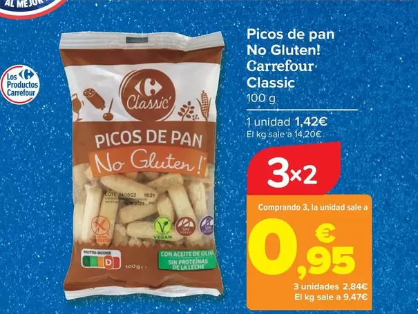 Carrefour Classic - Picos De Pan No Gluten!