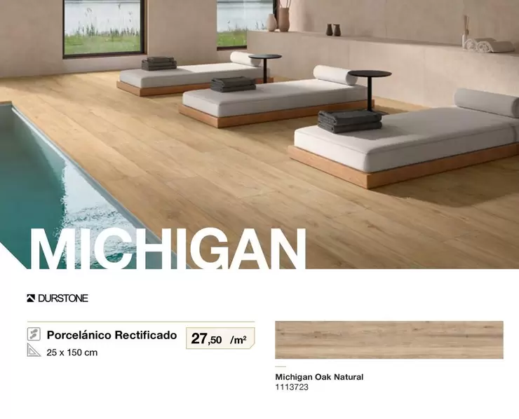 Durstone - Porcelánico Rectificado Michigan Oak Natural