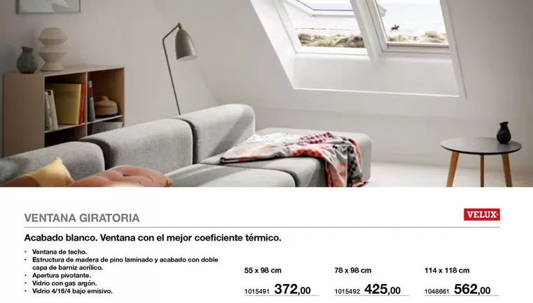 Blanco - Ventana Giratoria