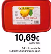 El Quijote - Dulce De Membrillo Fiambrera