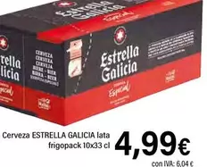 Estrella Galicia - Cerveza Lata Frigopack