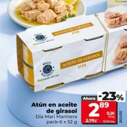 Dia Mari Marinera - Atun En Aceite De Girasol