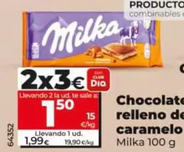 Milka - Chocolate Relleno De Caramelo 