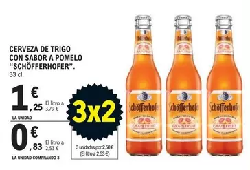 Schöfferhofer - Cerveza De Trigo Con Sabor A Pomelo