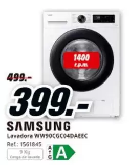 Samsung - Lavadora Ww90cgc04daeec