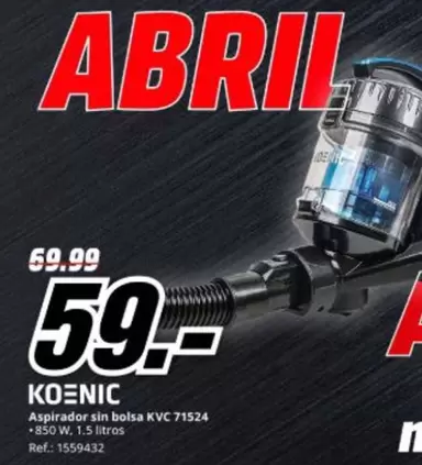 Koenic - Aspirador Sin Bolsa KVC