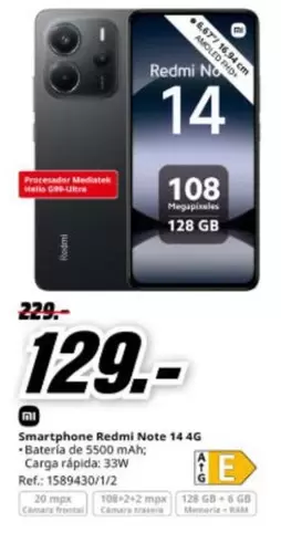 Xiaomi - Smartphone Redmi Note 14 4g