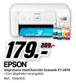 Epson - Impresora Multifuncion Ecotank ET-2876
