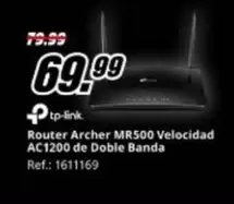 TP-LINK - Router Archer Mr500 Velocidad Ac1200 De Doble Banda