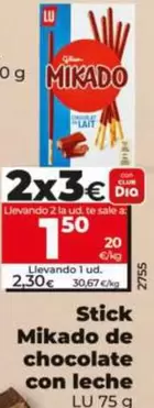 Lu - Stick Mikado De Chocolate Con Leche