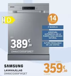 Samsung - Lavavajillas DW60CG550FWQET