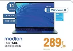 Medion - Portátil MD600014ES