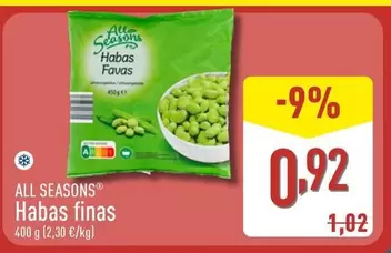 All Seasons - Habas Finas