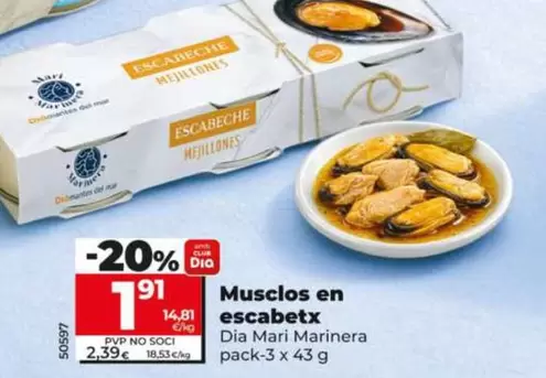 Dia Mari Marinera - Mejillones En Escabeche