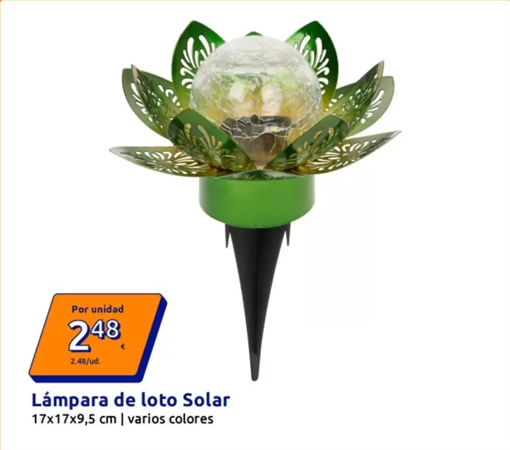 Lampara De Loto Solar