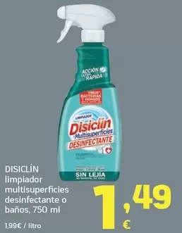 Disiclin - Limpiador Multisuperficies Desinfectante O Banos